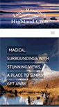 Mobile Screenshot of lochrannochhighlandclub.com