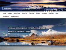 Tablet Screenshot of lochrannochhighlandclub.com